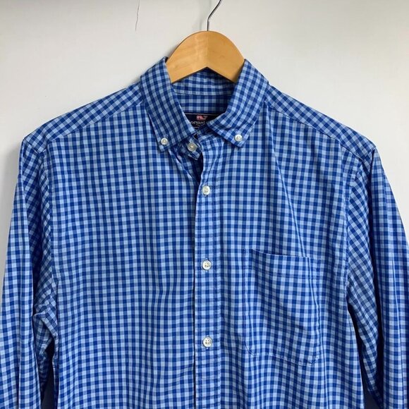 Vineyard Vines Men's Classic Fit Murray 100% Cotton Checkered Shirt Size S - Picture 4 of 10